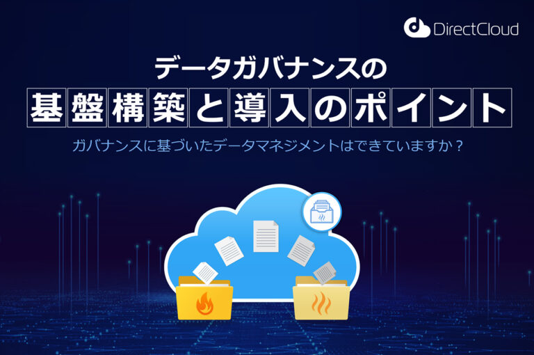 【Directcloud】データガバナンスの基盤構築と導入のポイントのサービス説明書