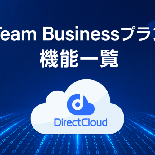 <span class="title">【DirectCloud】Team Businessプラン機能一覧</span>
