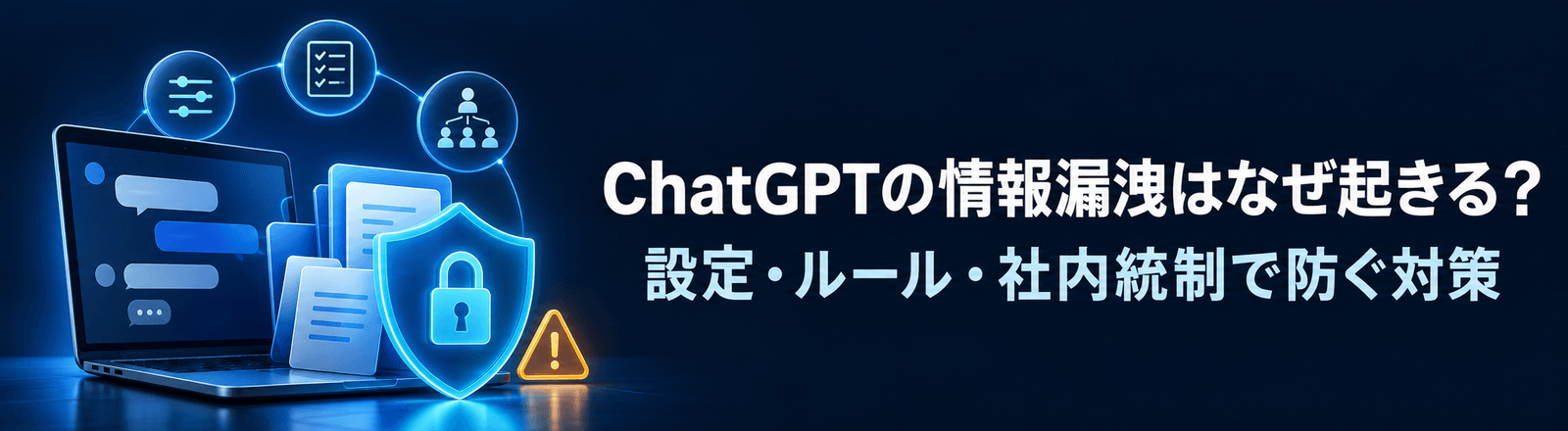 ChatGPTの情報漏洩はなぜ起きる？設定・ルール・社内統制で防ぐ対策