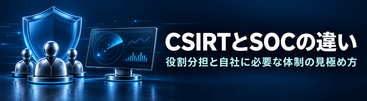 CSIRTとSOCの違い｜役割分担と自社に必要な体制の見極め方
