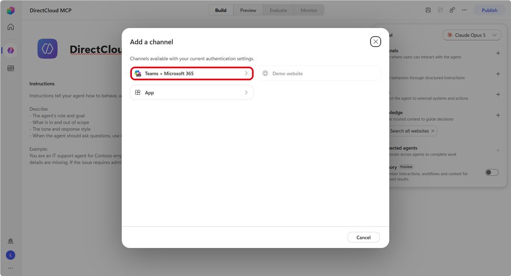 図26：「Teams + Microsoft 365」を選択します。