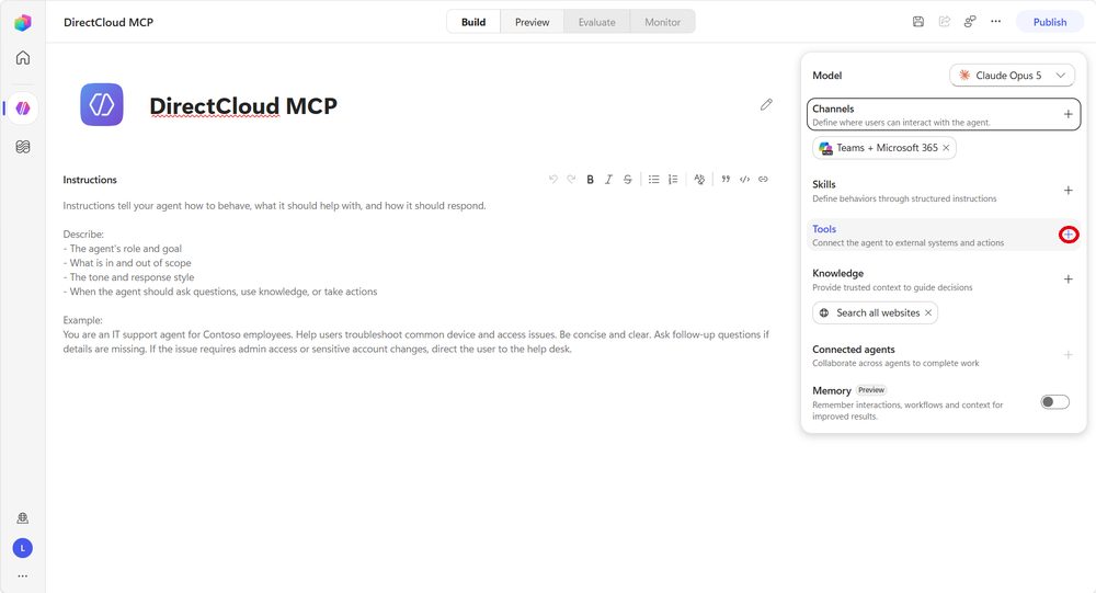 図28：「Tools」の「＋」をクリックします。