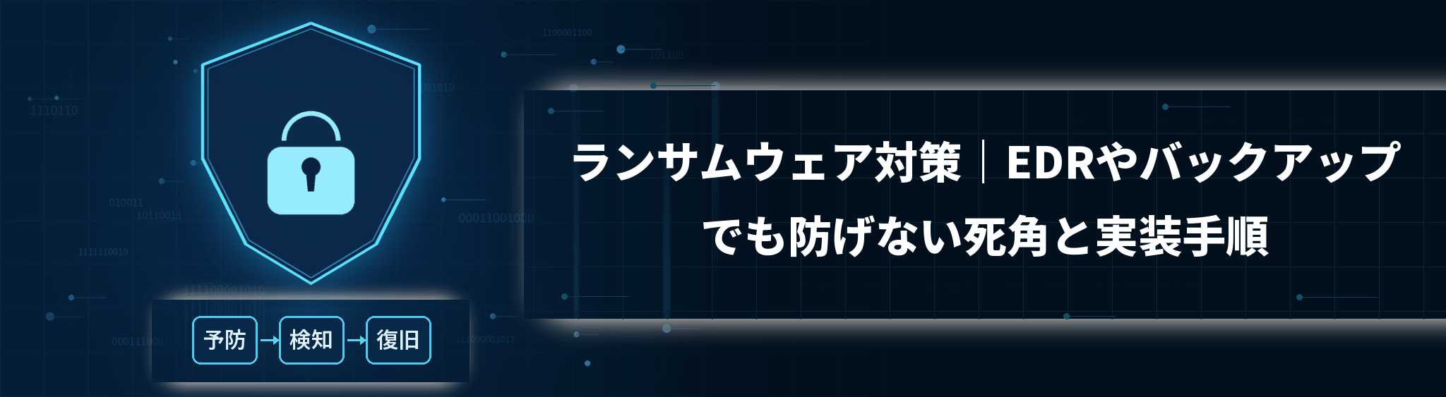 ランサムウェア対策｜EDRやバックアップでも防げない死角と実装手順