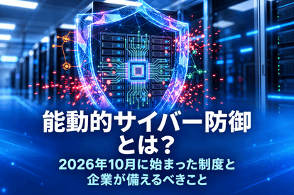 <span class="title">能動的サイバー防御とは？2026年10月に始まった制度と企業が備えるべきこと</span>