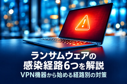 <span class="title">ランサムウェアの感染経路6つを解説｜VPN機器から始める経路別の対策</span>