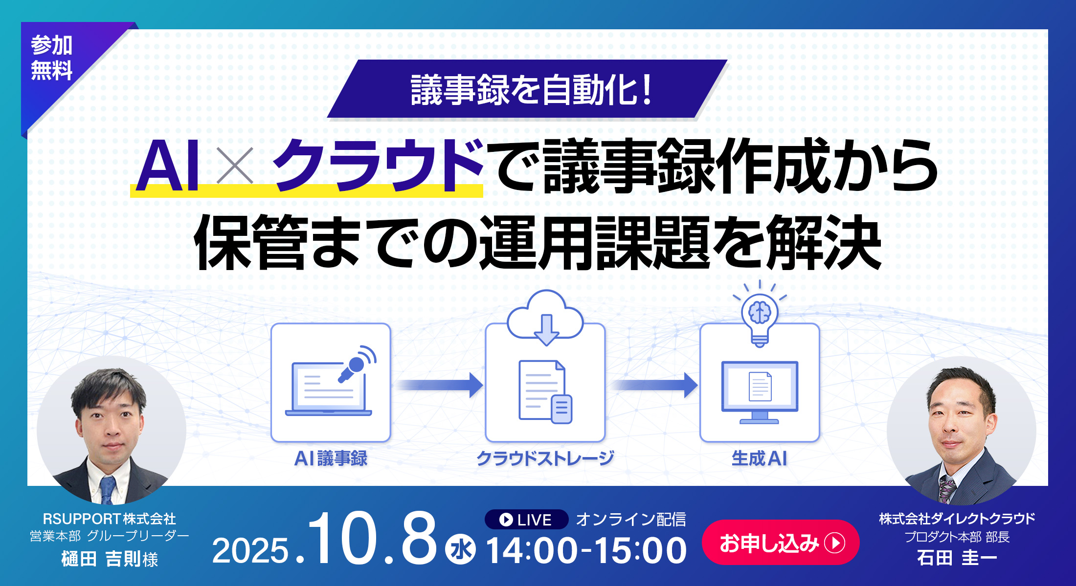 議事録を自動化！AI×クラウドで議事録作成から保管までの運用課題を解決